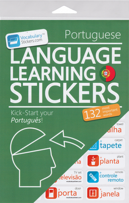 Aufkleber zum Lernen der portugiesischen Sprache