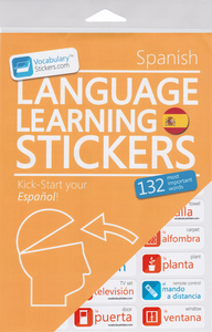 Aufkleber zum Lernen der spanischen Sprache