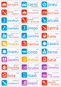 Portugiesischsprachige Etiketten